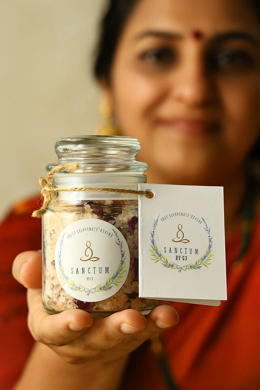 Eucalyptus and Basil leaves Bath Salt